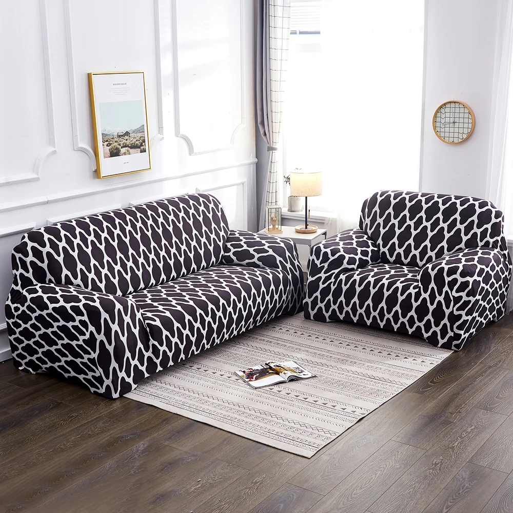 Эластичные разноцветные диванные чехлы покрывало стрейч для софы угловой формы