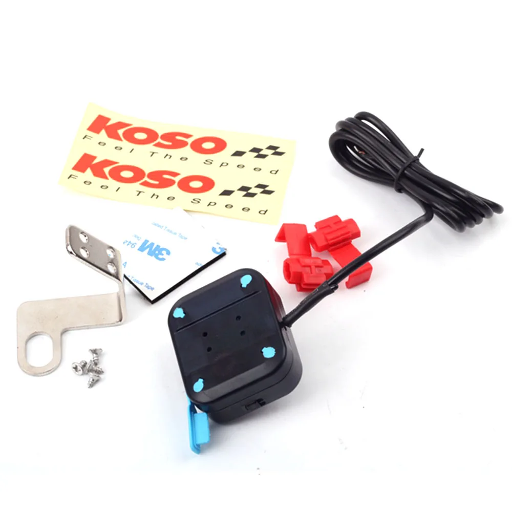 

DC 12V-24V Digital Panel Motorcycle thermometer, voltmeter, USB mobile phone, charging, multi-in-one, electric KOSO