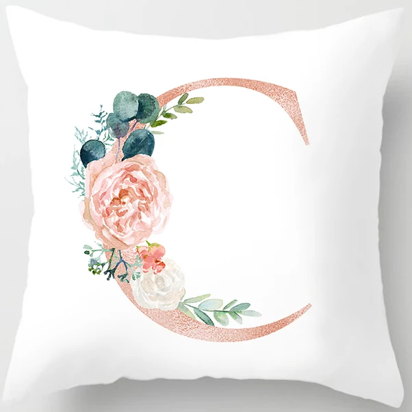 Украшения детской комнаты с буквенным принтом Подушка Чехол английский алфавит