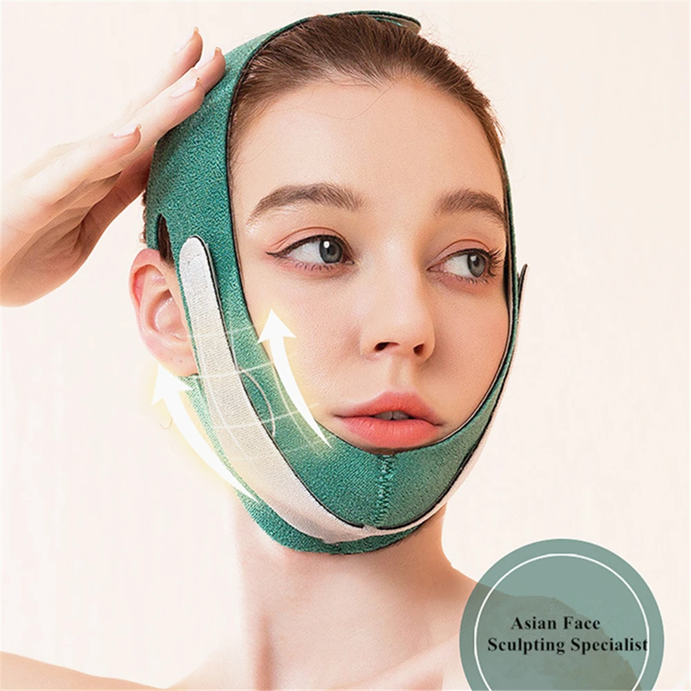 Маска для подтяжки лица и похудения V-образный вырез патч 4D двойного подбородка