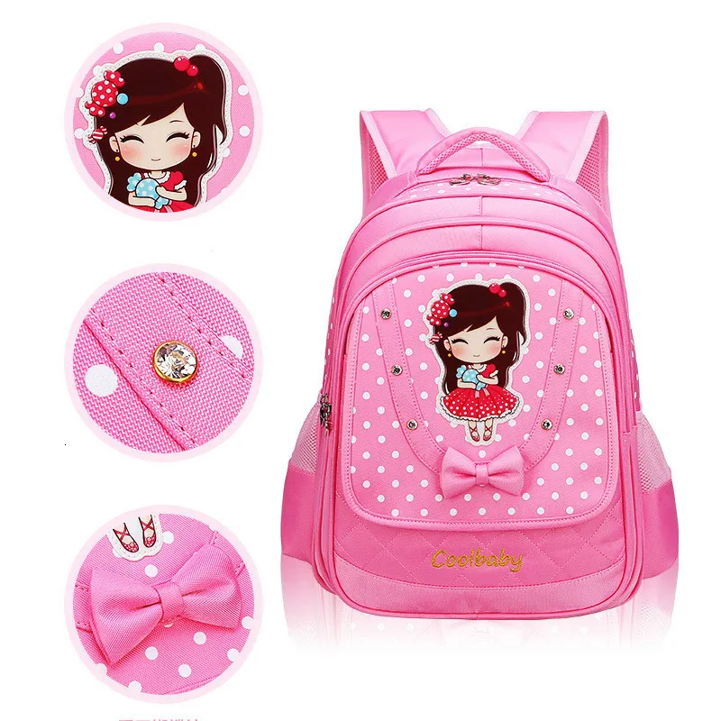 Satchel School Bags For Girls cartoon Backpack Kids Children Waterproof Orthopedic princess school Backpack kids Mochila Escolar