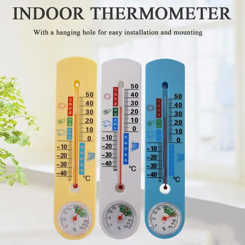 

Vertical Thermometer And Hygrometer Wall Temperature Sale 2021 Hot Silver Gauge Kitchen For Bedroom Humidity Office E2Z6