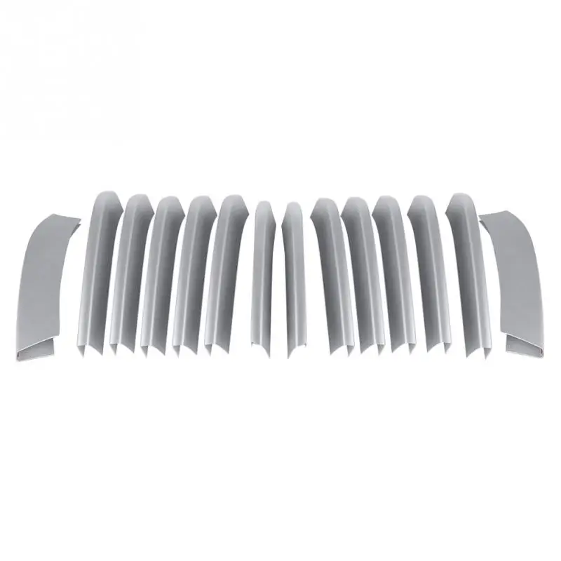 14 шт. Передняя решетка автомобиля накладка наклейки автомобильные хромированные