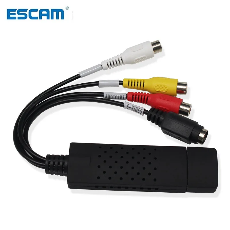 

ESCAM USB 2.0 Video Capture TV DVD VHS DVR Adapter Card with Audio