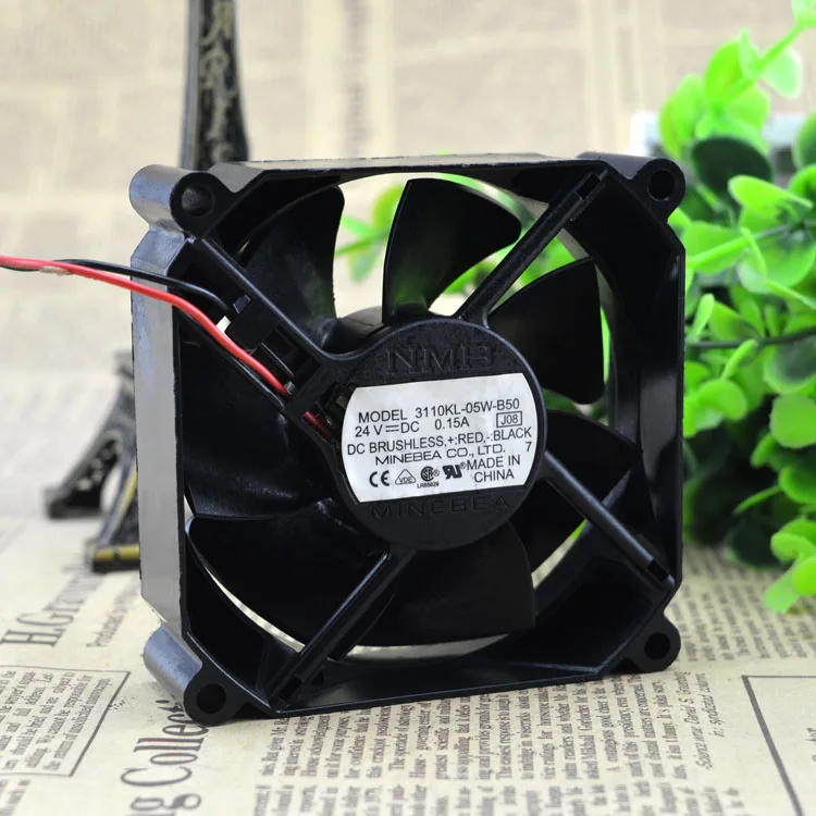 

NEW 3110KL-05W-B50 24V 0.15A 8CM 8025 Motor protection cooling