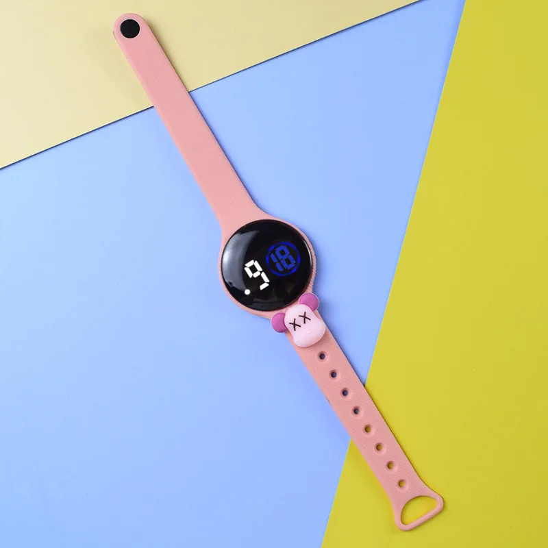 

2021 Fashion Kids Watch LED Touch Digital Display Watch Girl Silicone Strap Student Children Watch Electronic Sports Watch