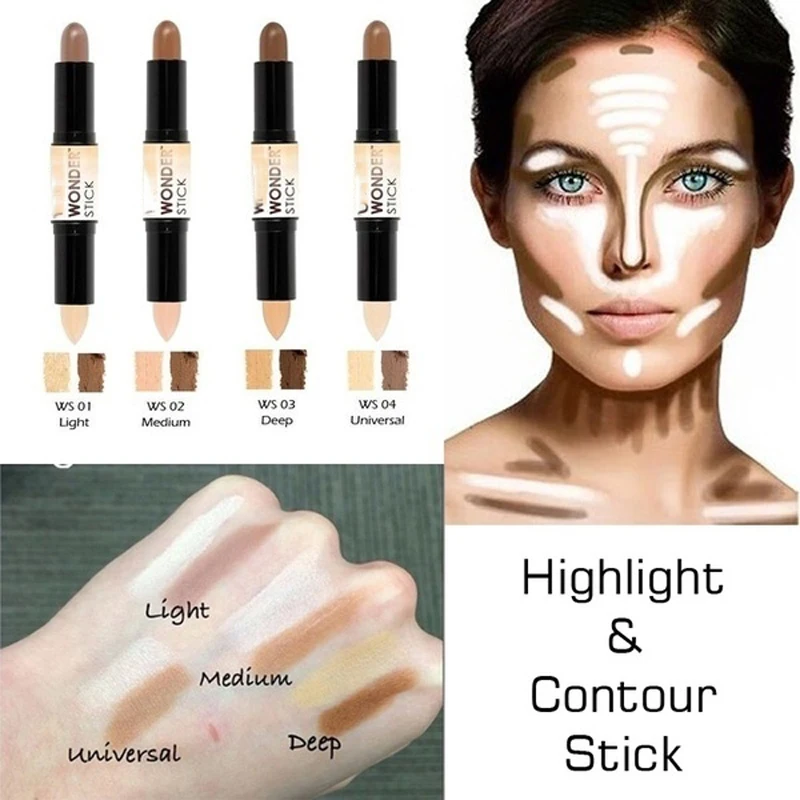 Новинка брендовый макияж кремовый двухсторонний Контурный карандаш 2 в 1