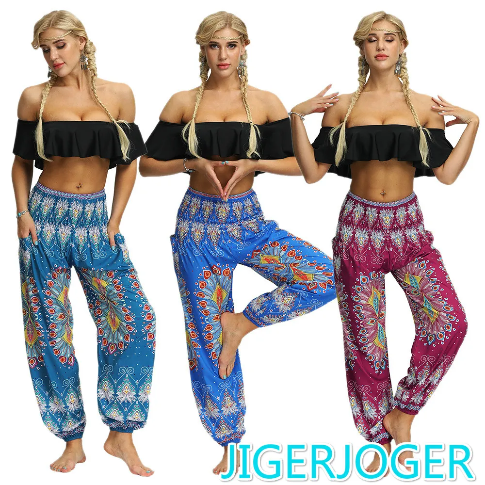 

Женские свободные шаровары JIGERJOGER, летние штаны с широкими штанинами, 2019, размера плюс