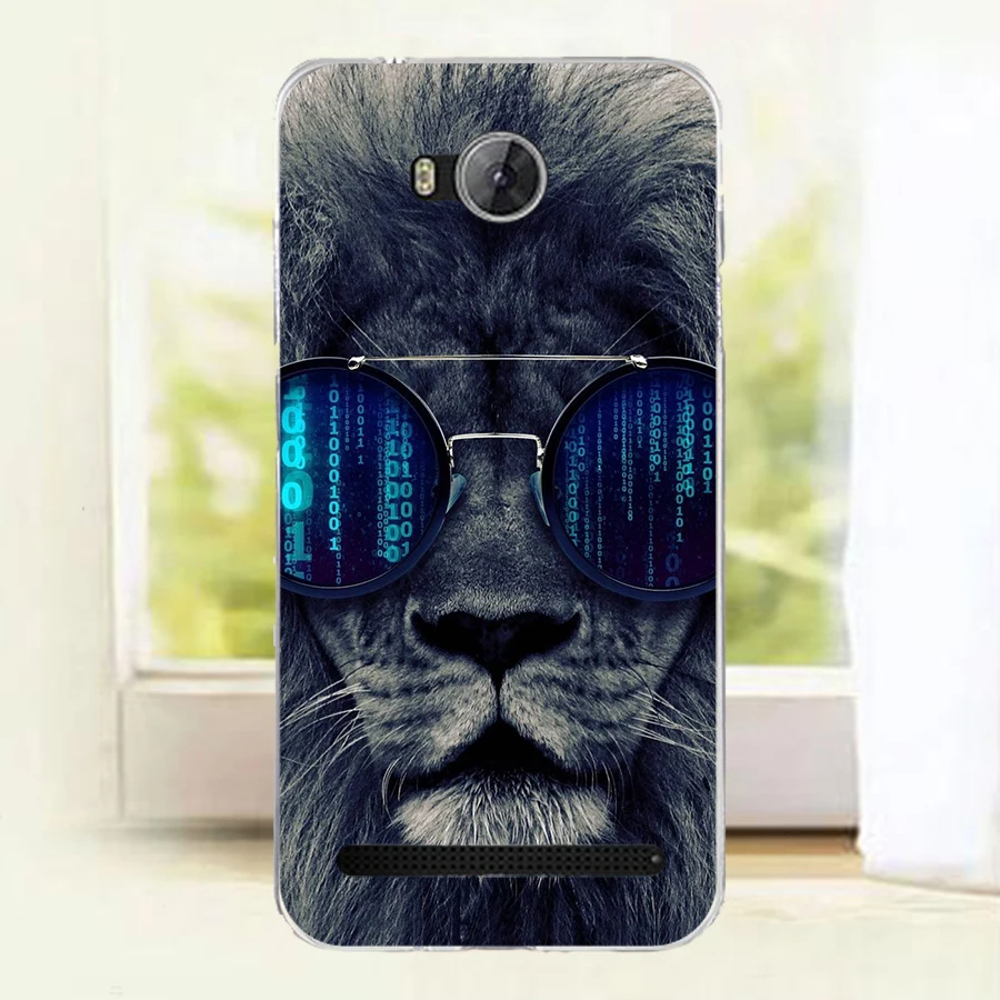 Животный красочный чехол для Huawei Y3II LUA-L21 LUA-U22 LUA-U02. Мягкие силиконовые чехлы Honor Bee 2 Protector Baicvery Cover on.