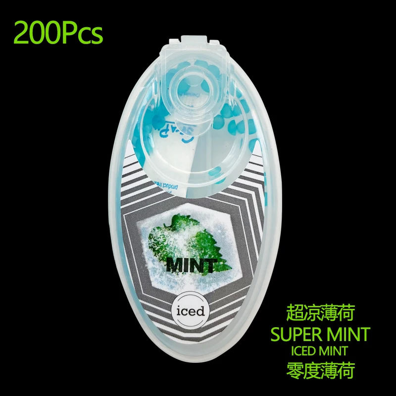 200 шт. фруктовые ледяные ментоловые капсулы мята бусины взрыв поп сигаретный