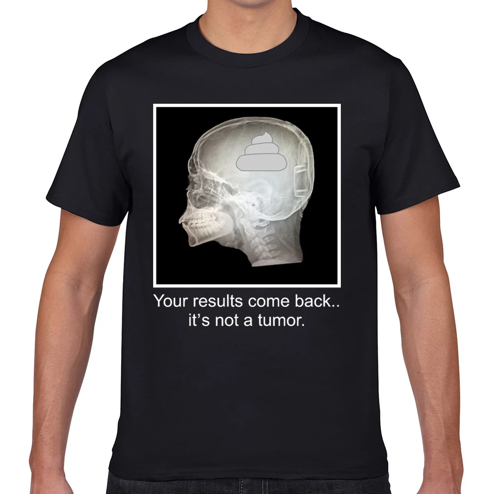 

Футболка мужская с изображением рака опухоли, круглым вырезом