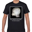 Топы Футболка Для мужчин мозга radiograph результаты опухоли рака смерти весело с О-образным вырезом Винтаж Geek пользовательские мужской футболки XXXL