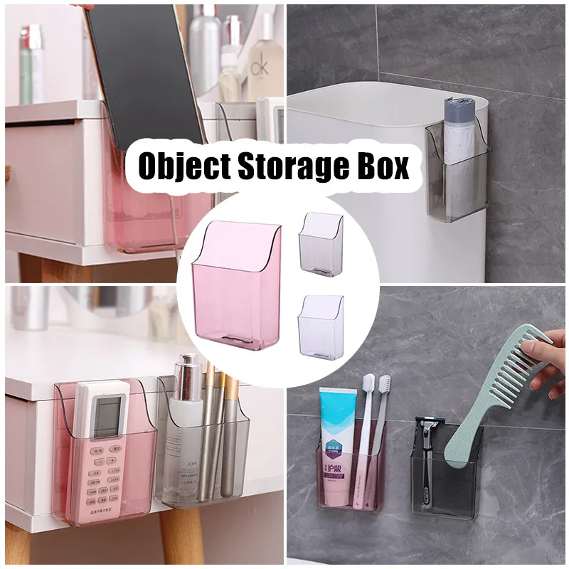 

Wall Mounted Organizer Storage Box Air Conditioner TV Mobile Phone Plug Holder Stand Rack Household Small Object Storage Box