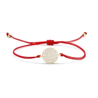 trendy simple white zircon crystal flower bracelet round sunflower pattern pendant shiny bangle rope chain women jewelry present