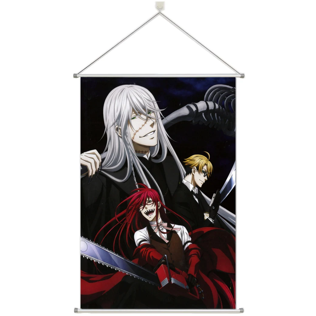 

Anime Kuroshitsuji Black Butler undertaker Personalize Customer Made Alloy Fabric Wall Poster Scroll 60x90cm 24x36inches