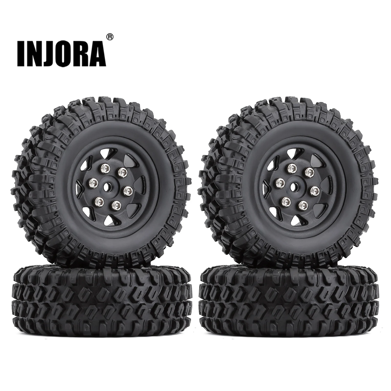 injora 4 шт 4918 мм beadlock микро гусеничные к