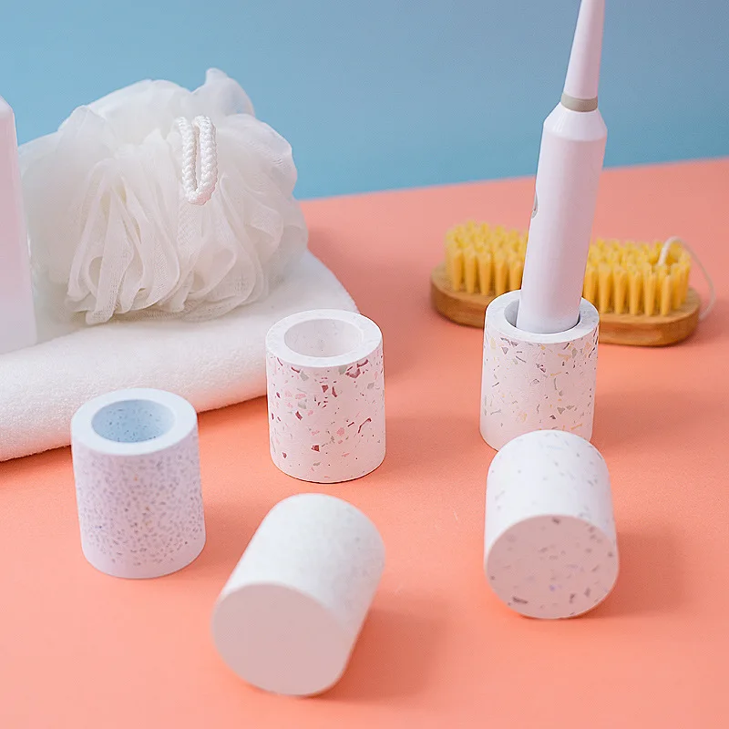 

Diatomite Electric Toothbrush Holder Water Absorbent Base Bathroom Supplies