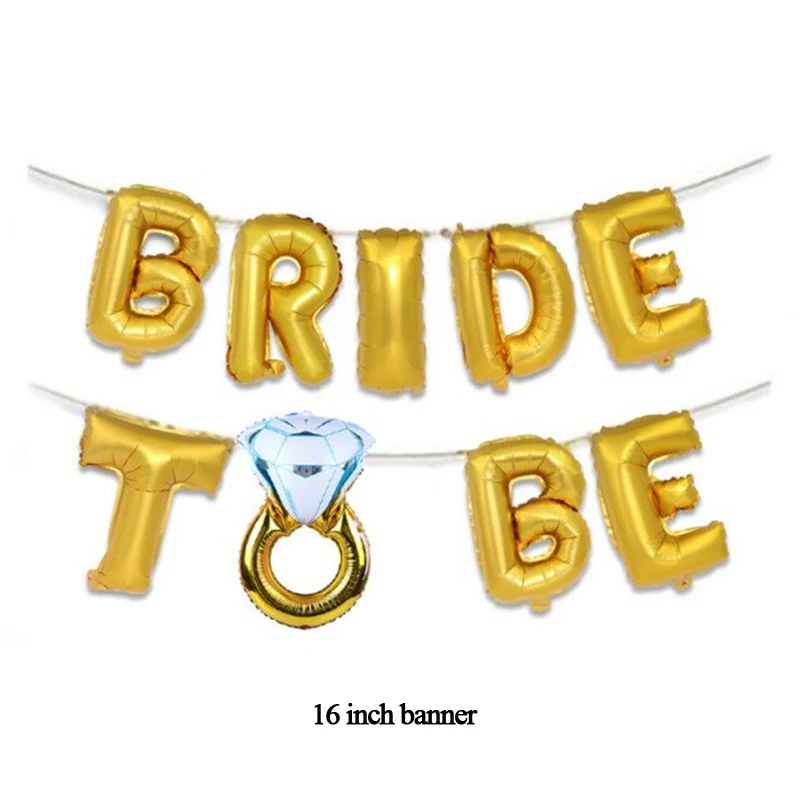 

Rose Gold Bride To Be Foil Balloons Kit Bridal Shower Bachelor Theme Party Balloon Decoration Wedding Supplies