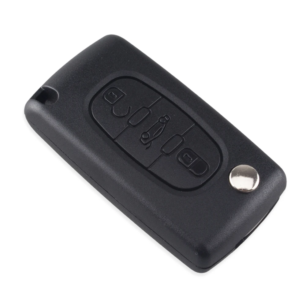 Брелок для автомобильного ключа-пульта KEYYOU с 3 кнопками чехол Peugeot 207 307 407 308 607 CE0523