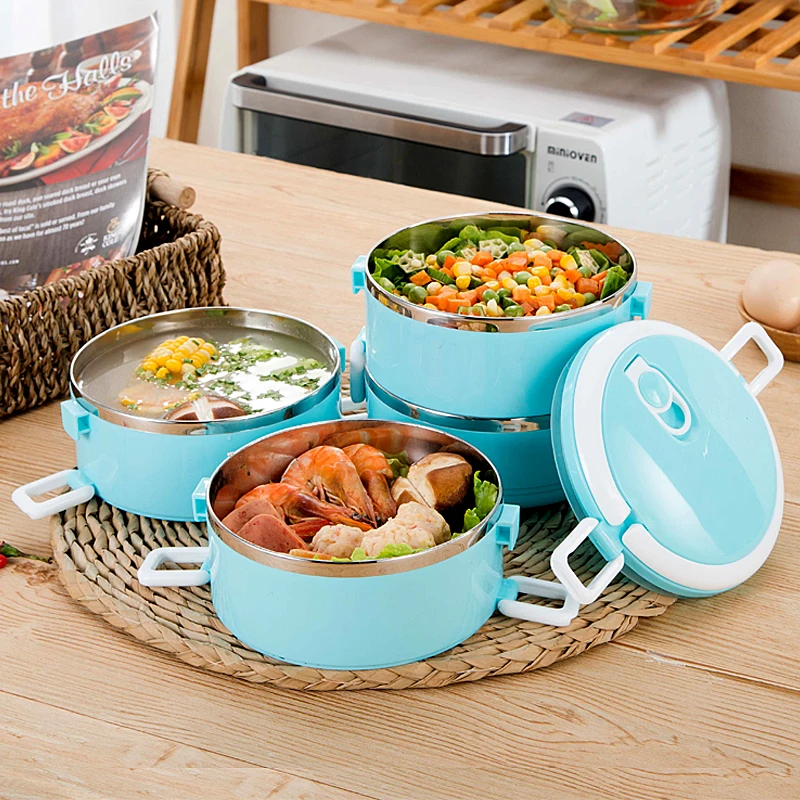 Герметичный Ланч-бокс из нержавеющей стали для детей Студенческая еда термос с