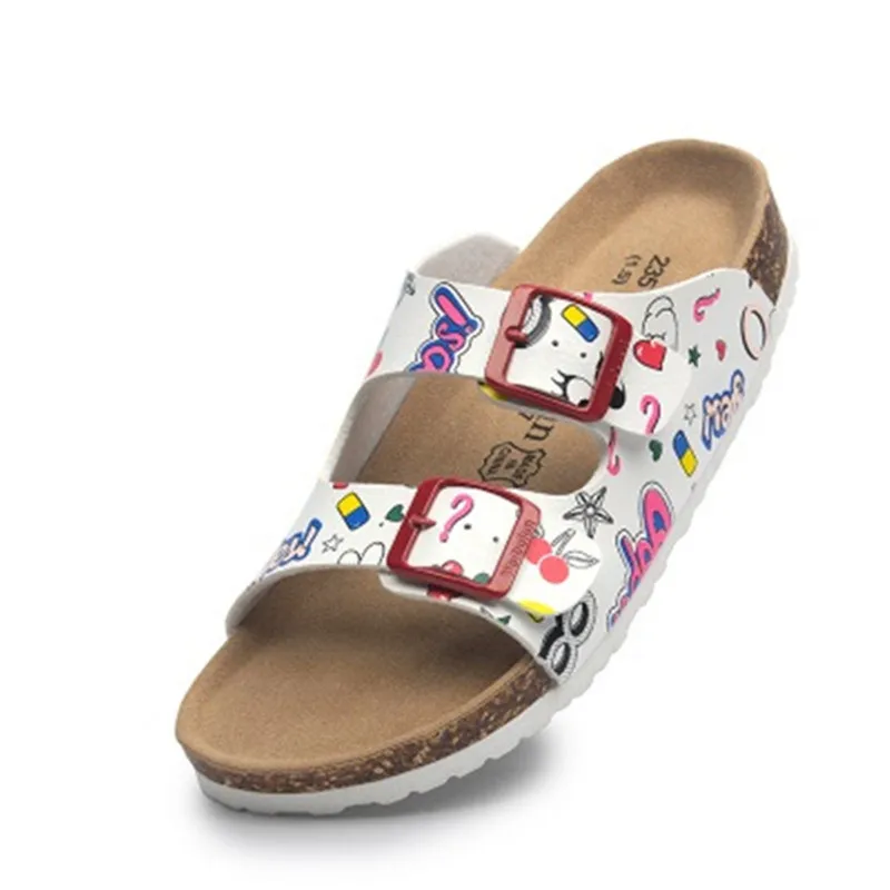 Шлепанцы унисекс на пробковой платформе повседневные уличные сандалии для