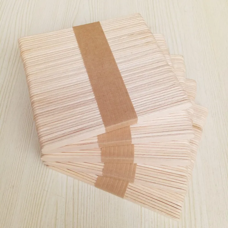 

50/100PCS Woman Wooden Body Hair Removal Sticks Wax Waxing Disposable Sticks Beauty Toiletry Kits Wood Tongue Depressor Spatula