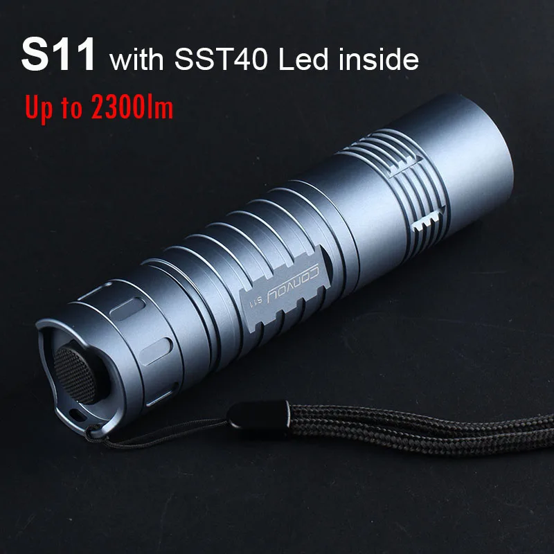 Самая мощная светодиодная вспышка светильник колонна S11 с SST40 Led 18650 26650 Фонари 2300lm