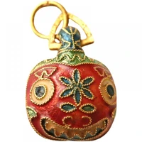 hoyon ancient vietnamese sakin golden swallowing beast bell pendant enamel gilded accessory bracelet for family