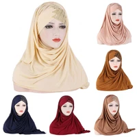 new muslim women cross silk sleep chemo hat beanie women soft silk with sequins hijab headwrap headscarf turban hat cap headwear