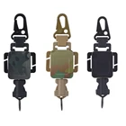 Тактическая телескопическая Пряжка 2-в-1 с защитой от кражи, выдвижной брелок, кольцо, маленький чехол, пружинный трос, держатель для брелока, Ремешок безопасности