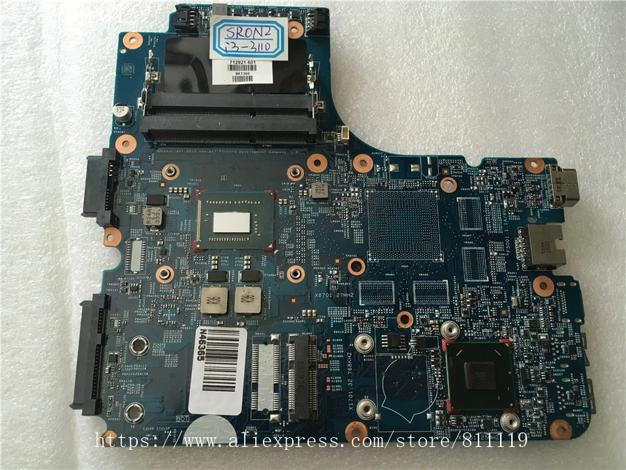 

yourui 712921-001 712921-501 712921-601 For HP Probook 4540S 4440S Laptopmotherboard cpu i3-3110M Fully tested