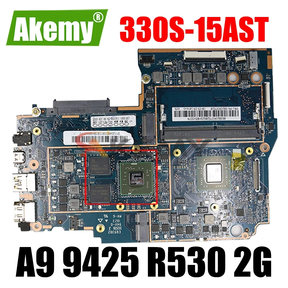 

For Lenovo IdeaPad 330S-15AST laptop motherboard with CPU A9 9425 GPU R530 2G RAM 4G laptop motherboard 100% fully tested