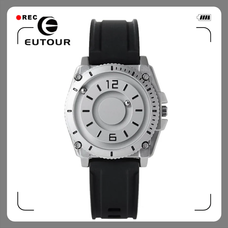 Relógios de Pulso Relógio de Pulso à Prova Água dos Homens Relógio de Pulso Eutour Bola Magnética Relógio Masculino Pulseira Designer Dwaterproof Novo 2021