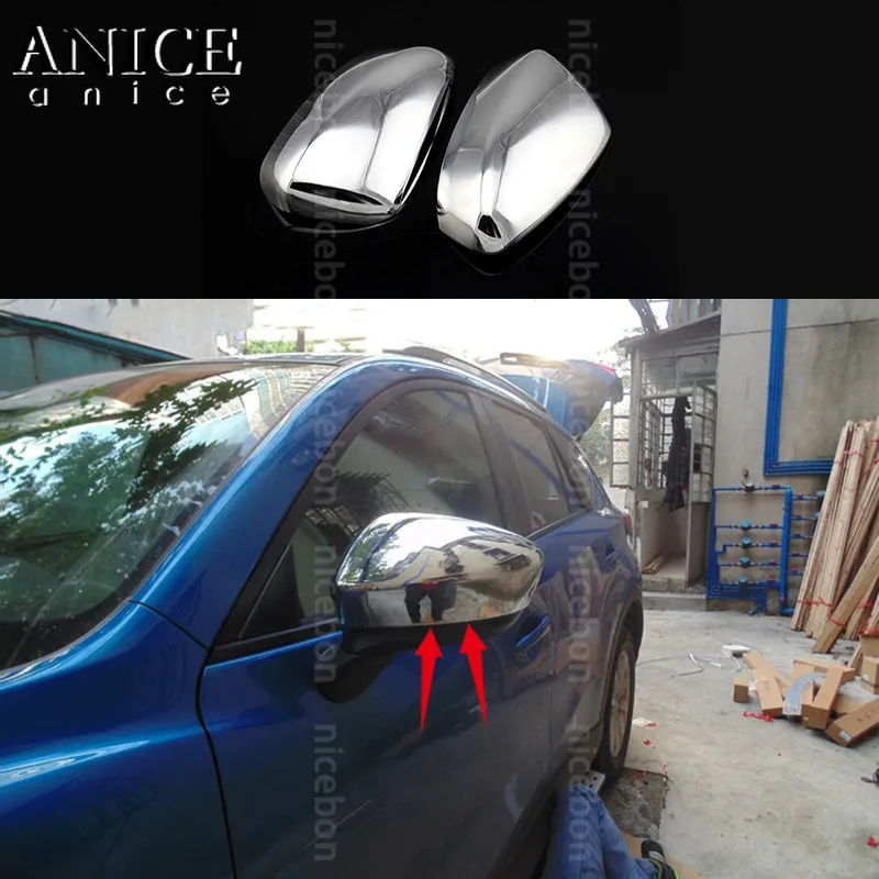 

Подходит для Mazda Cx-5 2013 2014 хромированная боковая зеркальная крышка Накладка ABS блестящая
