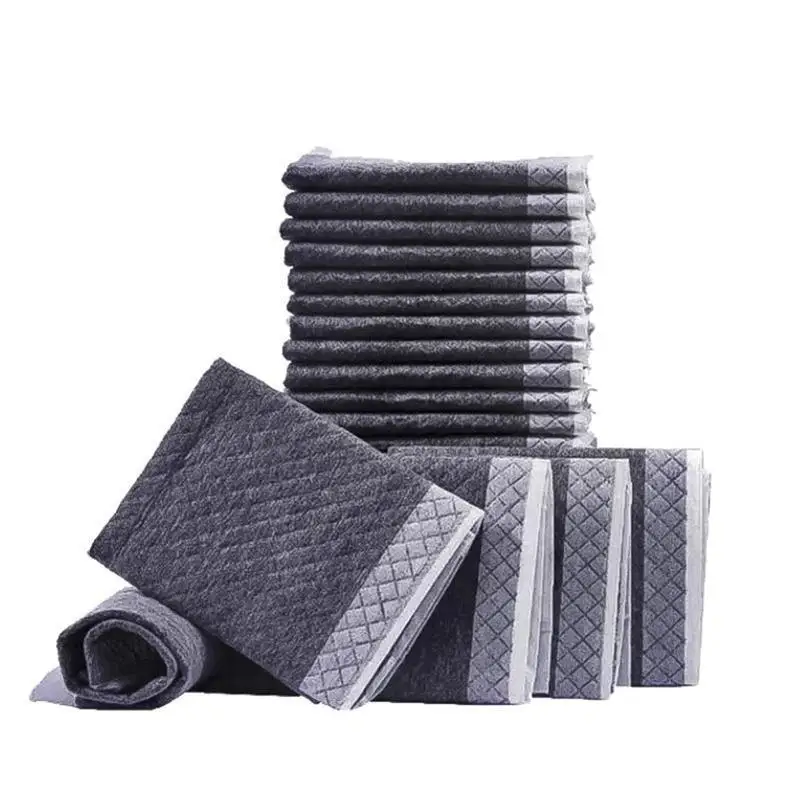 Pañal absorbente de tela de carbón de bambú para mascota, almohadillas desechables para entrenamiento de mascotas, alfombrilla para pañales saludables para gatos y perros