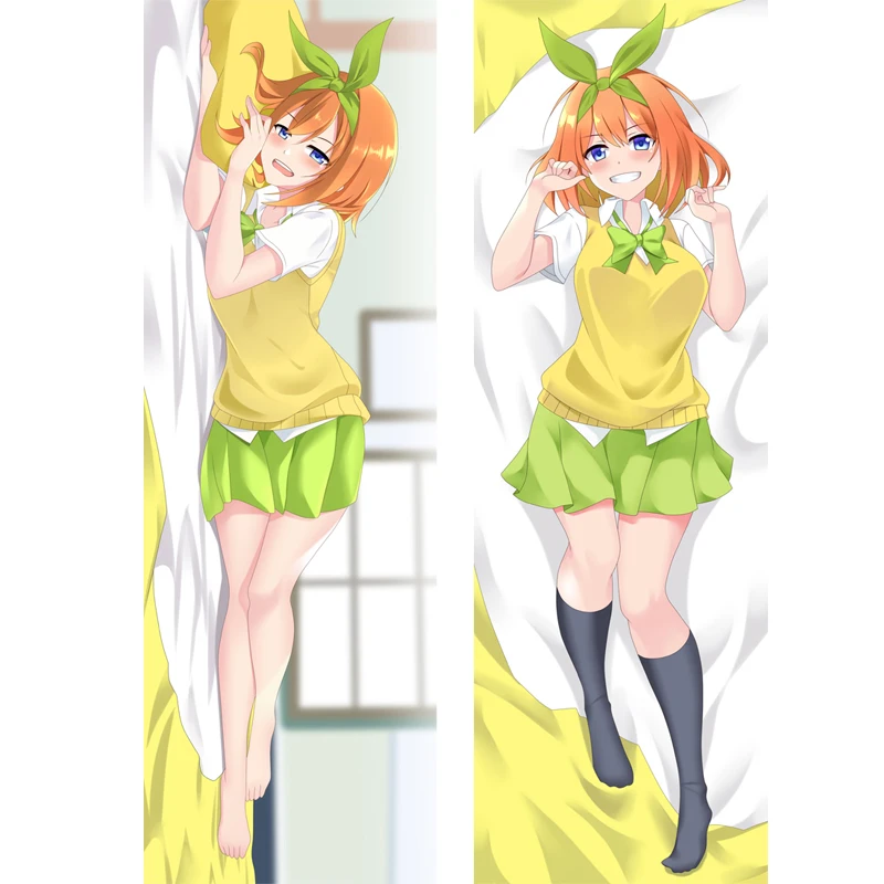 

Очень женственный и Quintuplets пикантные Накано Nino Накано Yotsuba наволочка с рисунком из аниме Dakimakura тело наволочка