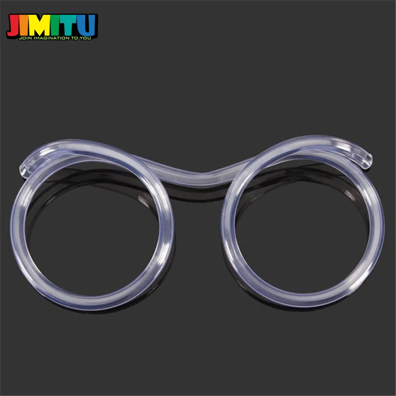 Мягкие пластиковые очки JIMITU Fun гибкие игрушки для питья разные цвета забавные