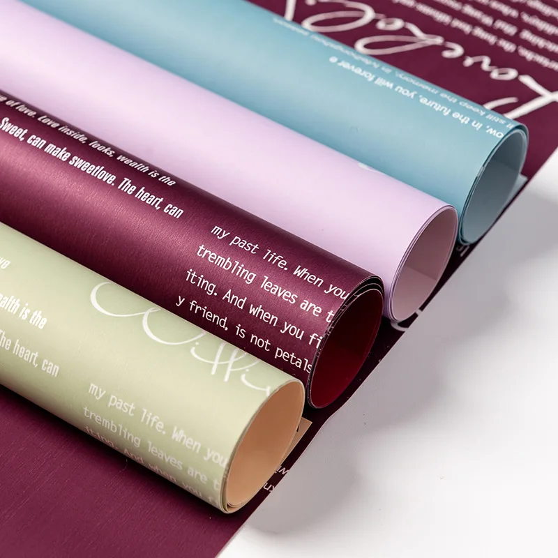 10 шт. водонепроницаемая упаковочная бумага для цветов розовая Свадебная