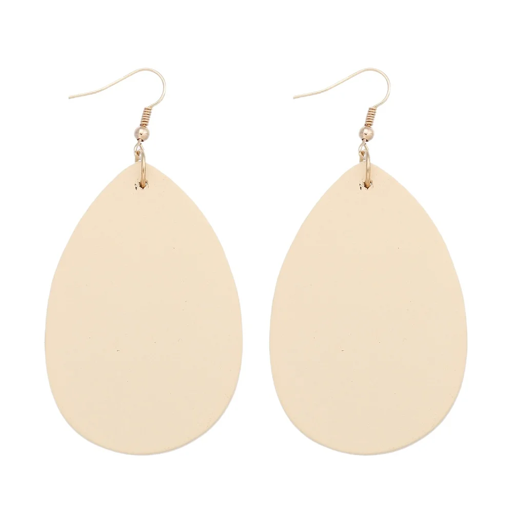 

2021 Ladies Fashion Trend Personality Creative New Earrings Wooden Retro Simple Earrings Jewelry Daily All-match Gift