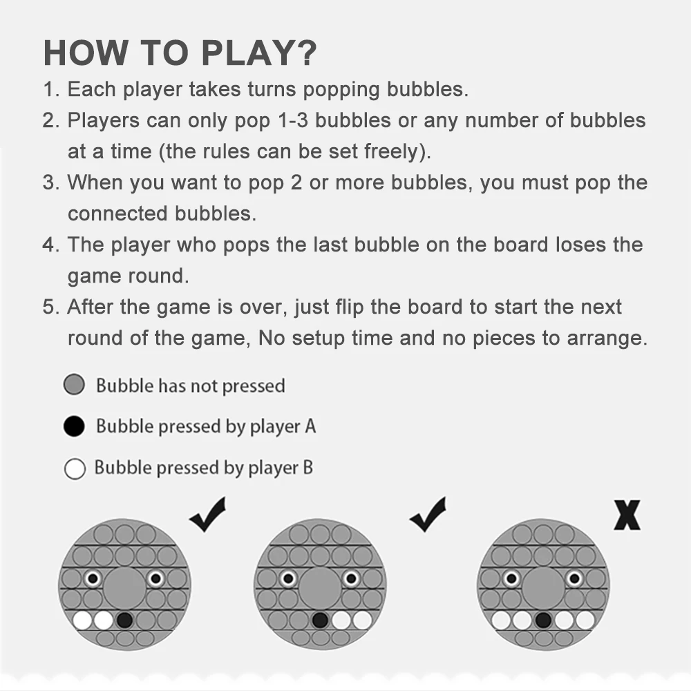 

Fidget Toys Rainbow Push Pops Bubble Figet Sensory Toys For Children With Autism And Stress Relief Toys For Adults Funny Toys