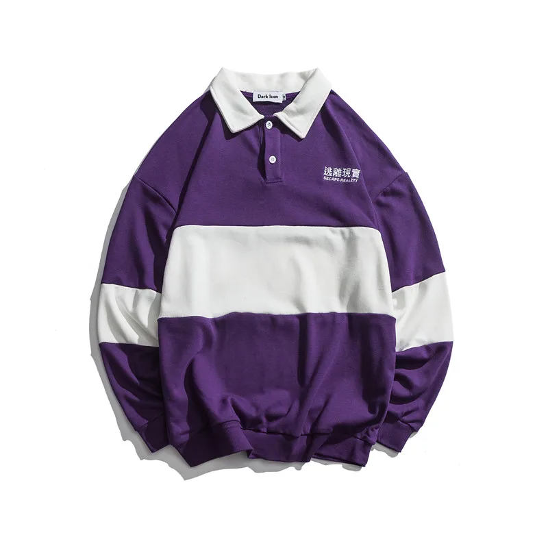 Свитшот мужской с отложным воротником и забавными надписями зима 2019 | Мужская