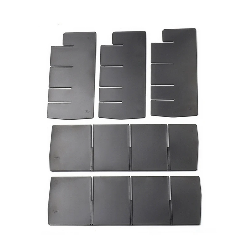 

Center Console Armrest Interval Storage Box Divider Insert ABS for 2021 Ford F150 F-150 Interior Accessories 5Pcs Black