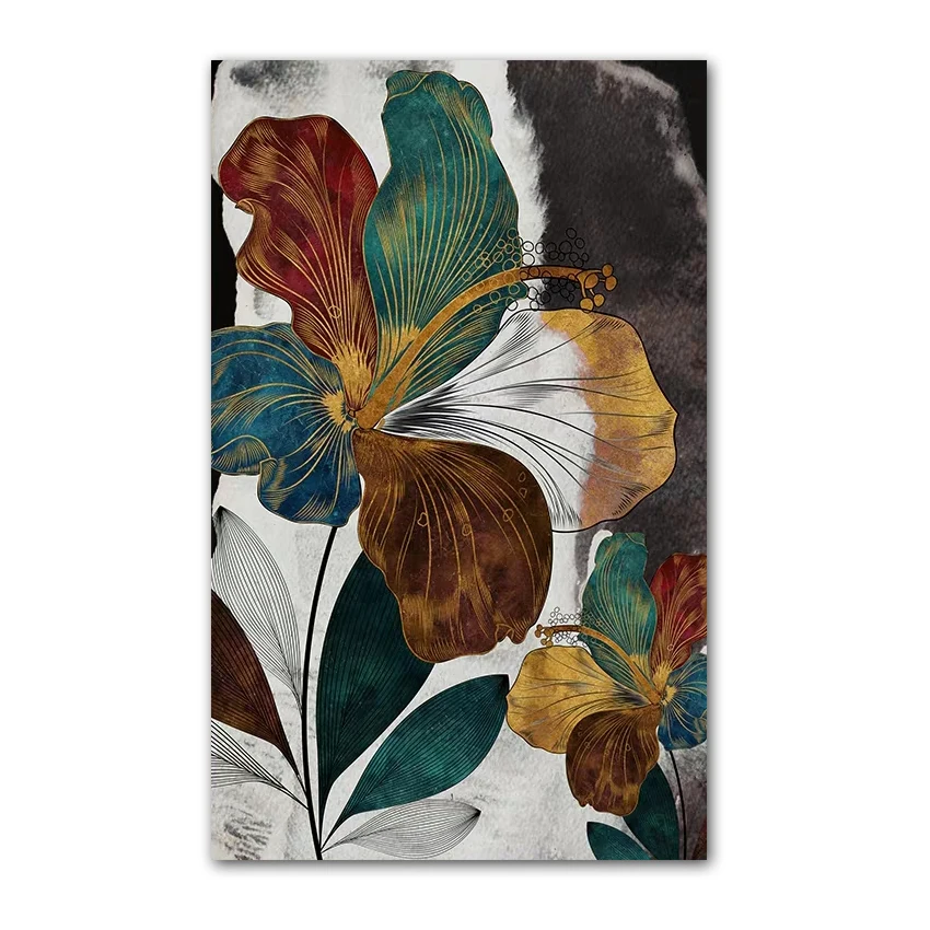 

Latest Design Flower Oil Painting Hand Painted Canvas Wall Pictures Paintings Wall Art Hangings for Living Room Decoration