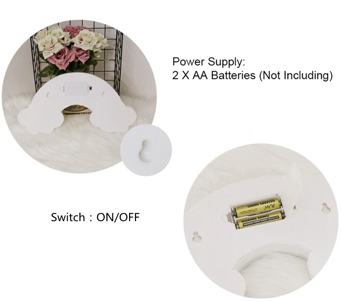 Cute Rainbow Lamp LED Night Light Battery Power Kids Bedroom Lighting Home Party Decor Children Baby Xmas Gift | Лампы и освещение