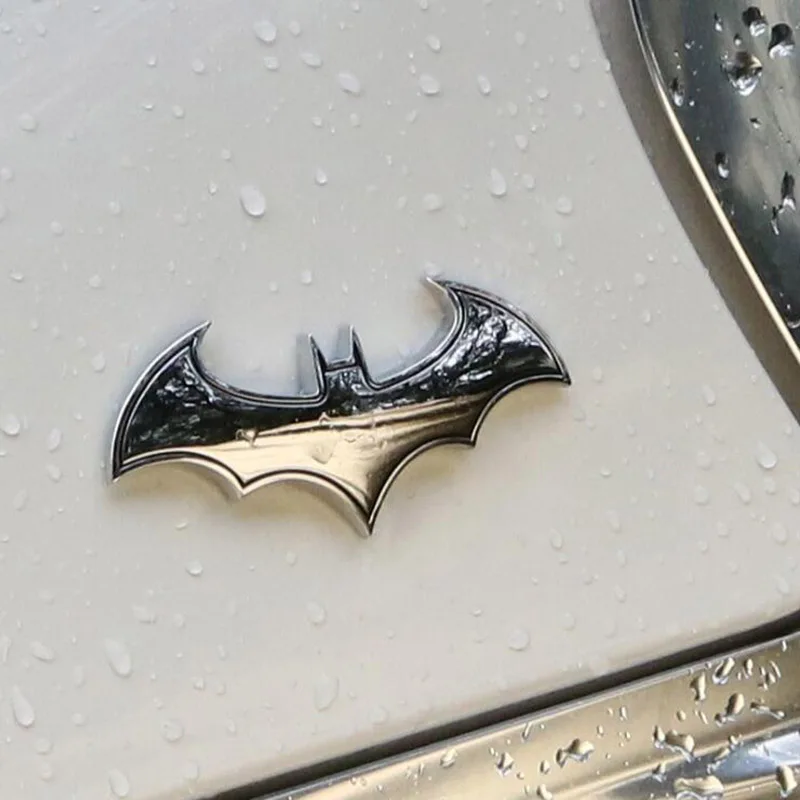 

3D Metal Bat Auto Car Logo Cartoon Sticker Metal Badge Emblem Tail Decal Motorcycle Car Styling Decoration Accessories
