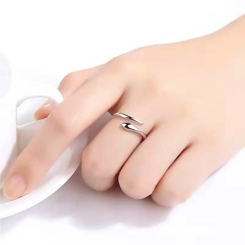 Кольца в виде змейки из стерлингового серебра 925 пробы для мужчин и женщин