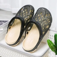 2021 summer hole clogs sandals for men eva slippers sandalia masculina black closed toe garden shoes adulto chaussure homme