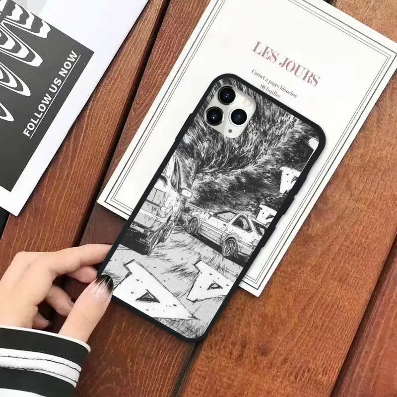 

Cartoon initial d JDM Drift Phone Case for iPhone Samsung Xiaomi note A 6 7 8 9 11 12 20 Pro X XS Max XR Plus mobile bags
