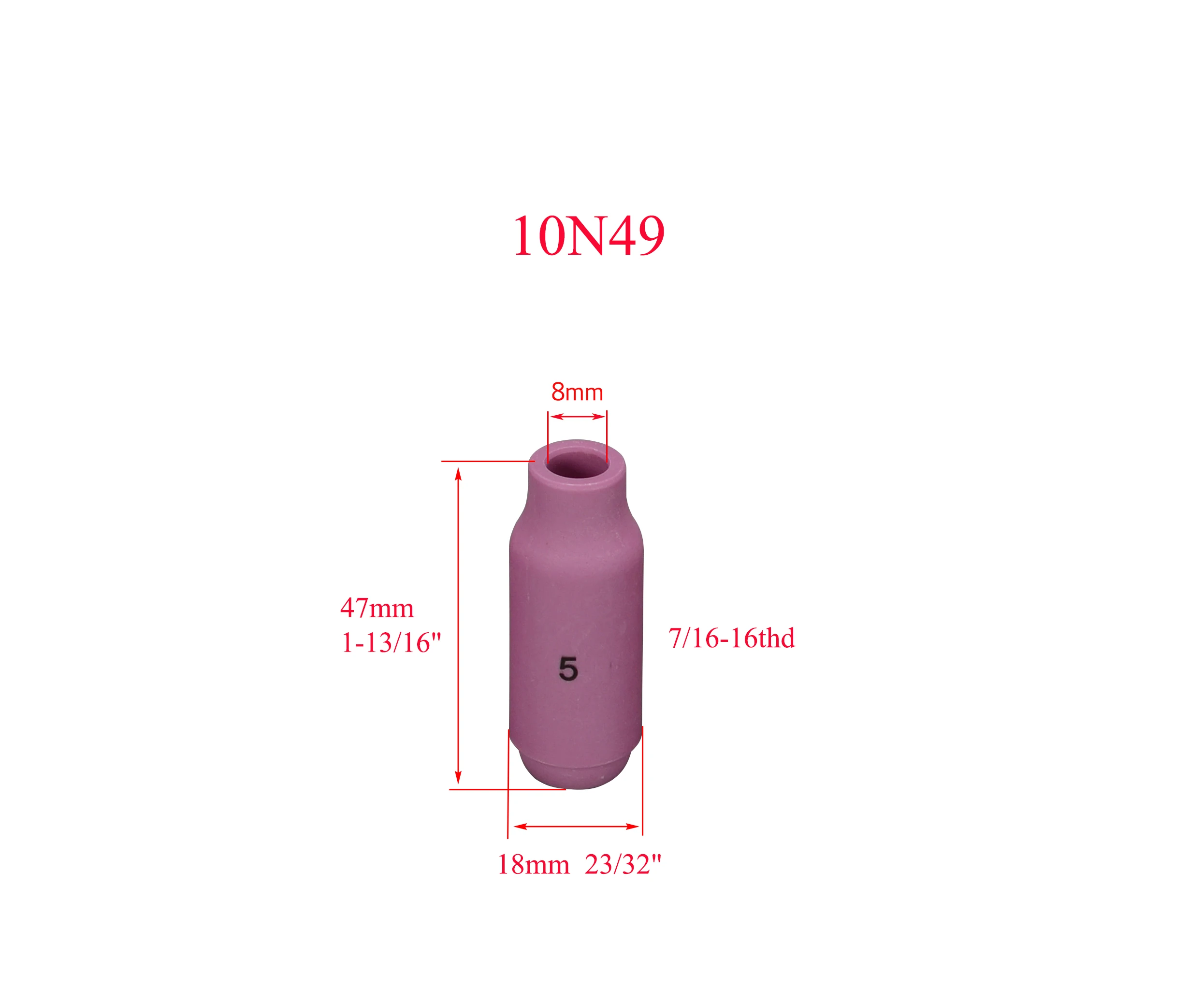 Алюминиевые сопла TIG 10N46 10N47 10N48 10N49 10N50 подходят для сварофонарь DB PTA SR WP 17 18 26 10 шт. |