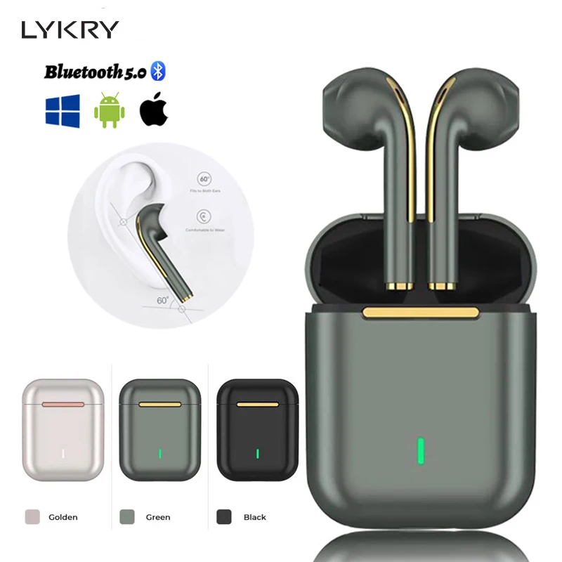 LYKRY J18 наушники вкладыши TWS Bluetooth стерео Беспроводная гарнитура в ухо громкой